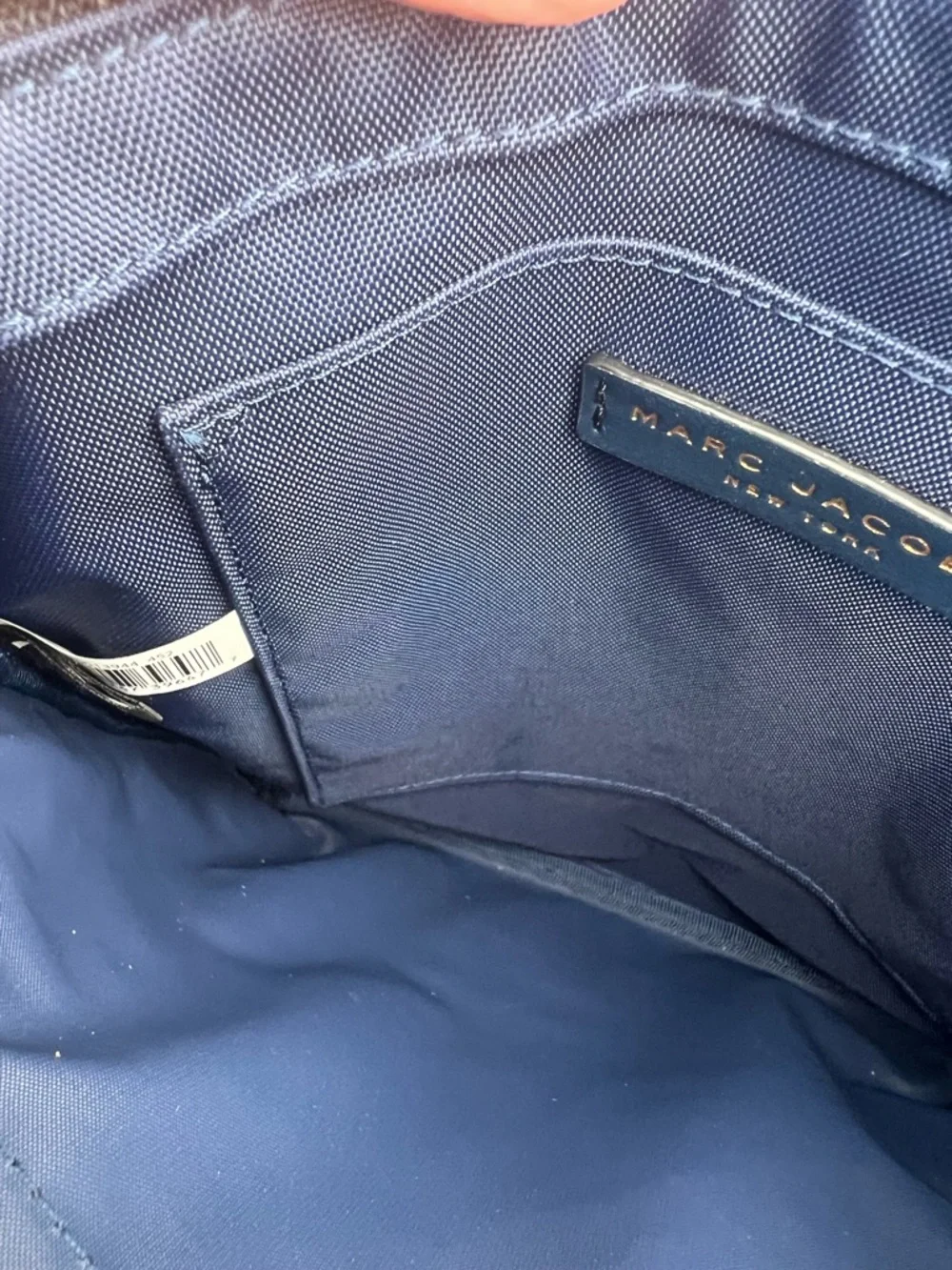 Marc Jacobs EUC Navy Nylon Biker Crossbody Bag with Gold Hardware - Picture 13 of 13